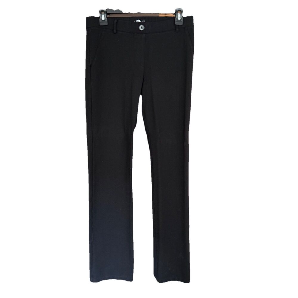 Betabrand Pants Women M Black Pull On Stretch Straight Yoga Business Comfort